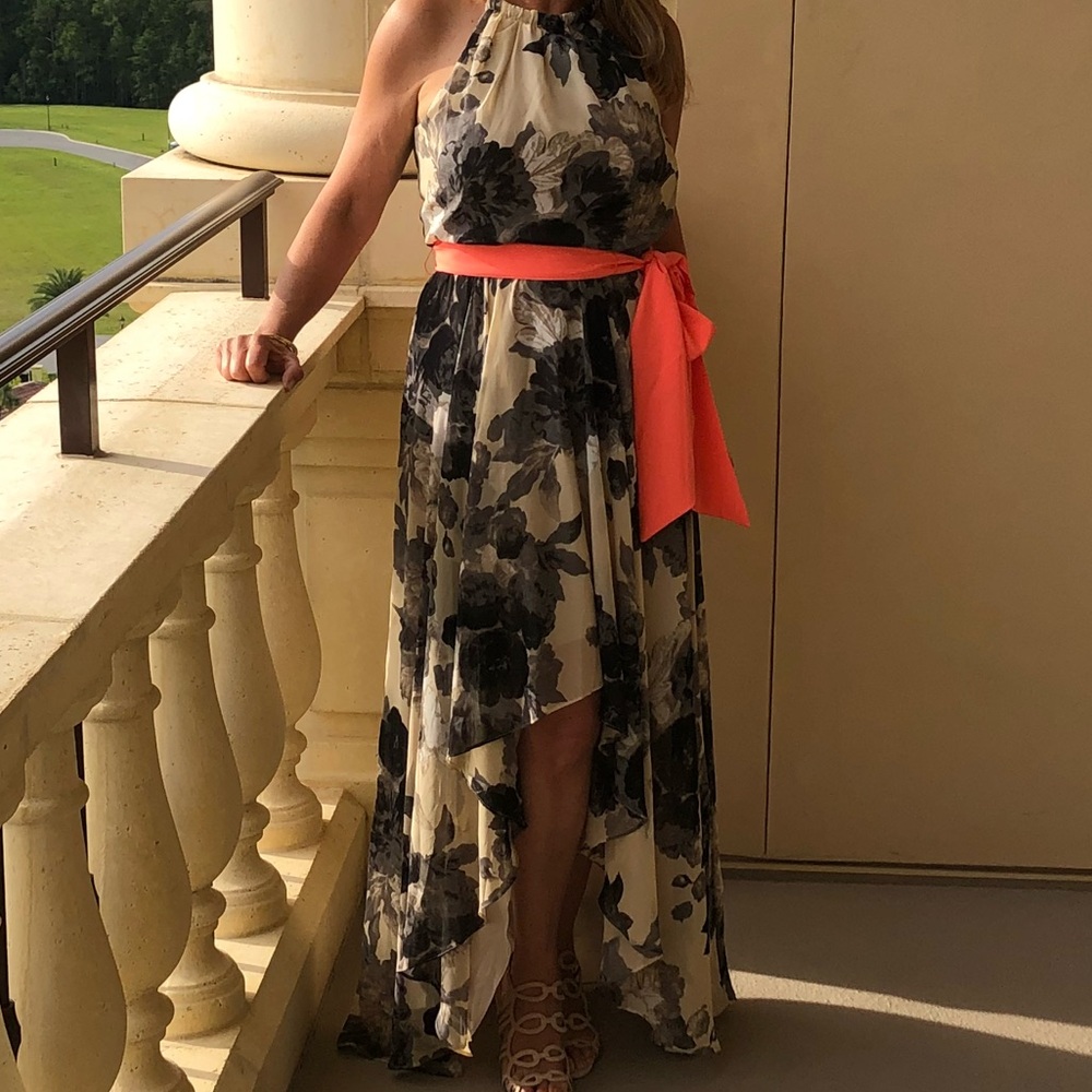 Eliza J Elegant High/Low Evening Gown